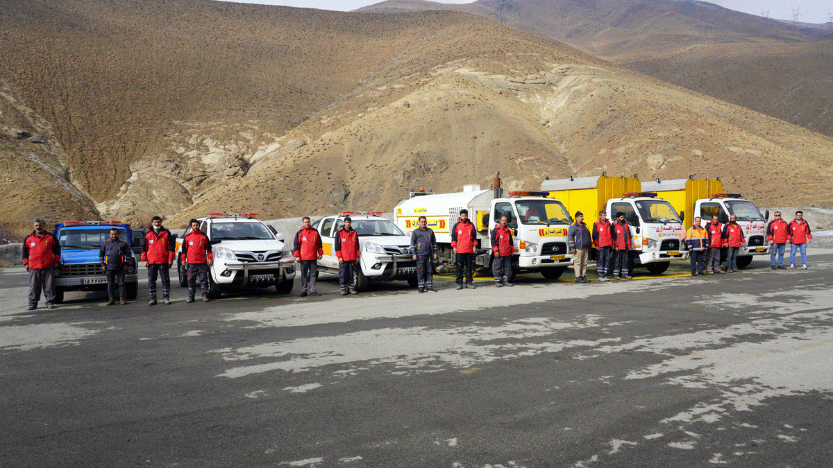 Road Day ceremony in lot one of Tehran Shomal Freeway 
