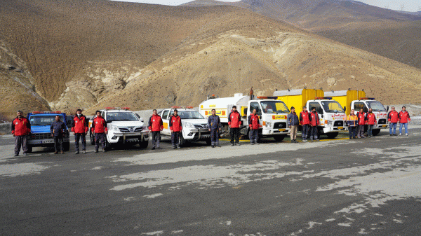 Road Day ceremony in lot one of Tehran Shomal Freeway 