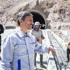 بازدید مهندس فتاح رییس بنیاد مستضعفان از منطقه 2 پروژه آزادراه تهران شمال مورخ 1401/04/30